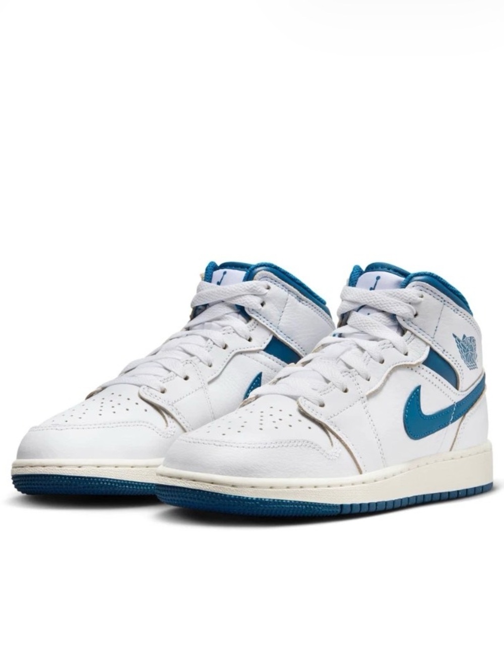 Nike Air Jordan 1 Mid White/Industrial Blue